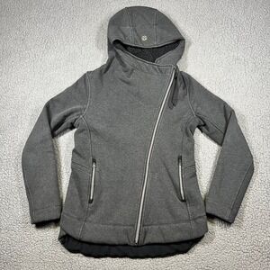 Lululemon Athletica Cozy Up Buttercup Jacket Womens Size 4 Gray Sherpa Lined
